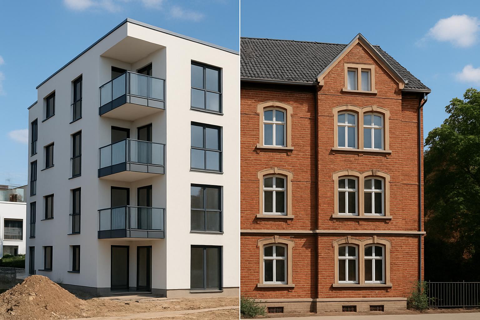 Neubau oder Altbau: Was passt besser zu dir?. Kosten, Zeitplan und Montagefreundlichkeit Neubau oder Altbau: Was passt besser zu dir?. Kosten, Zeitplan und Montagefreundlichkeit