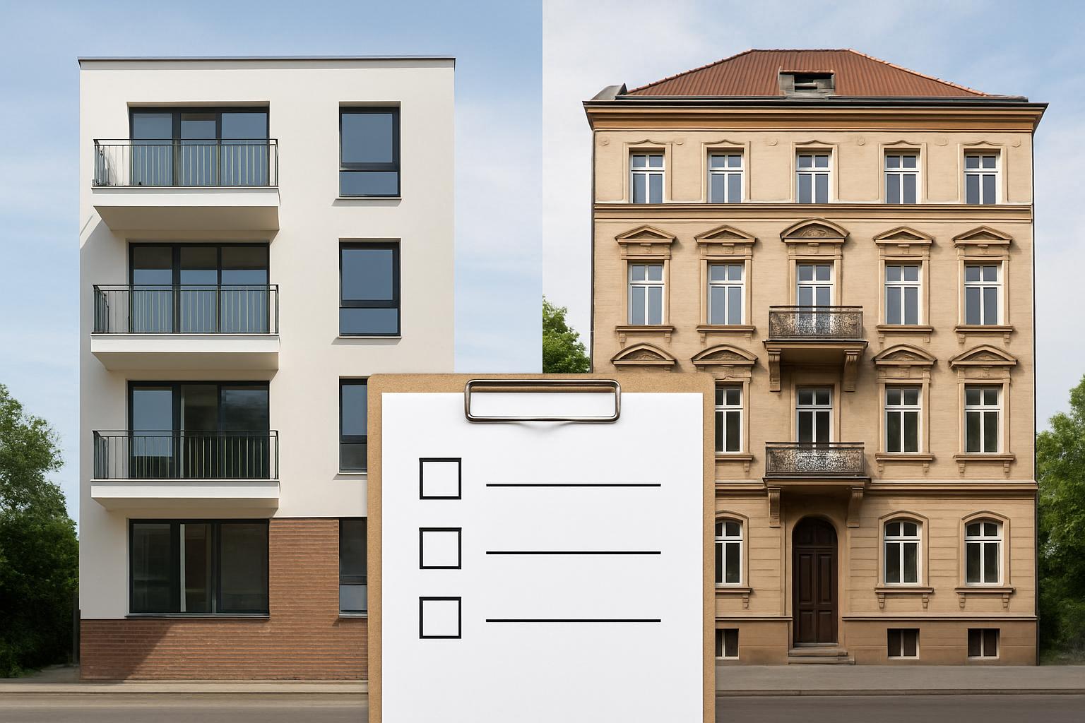 Neubau oder Altbau: Was passt besser zu dir?. Checkliste und Entscheidungshilfen: Was passt besser zu dir? Neubau oder Altbau: Was passt besser zu dir?. Checkliste und Entscheidungshilfen: Was passt besser zu dir?