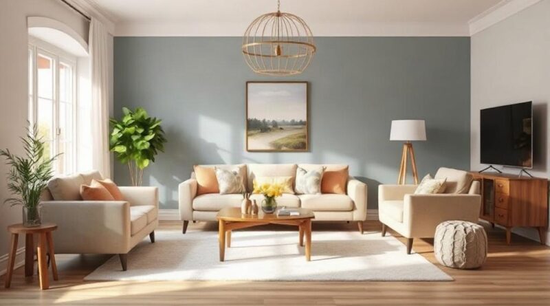 Farben, die ein Wohnzimmer harmonisch machen